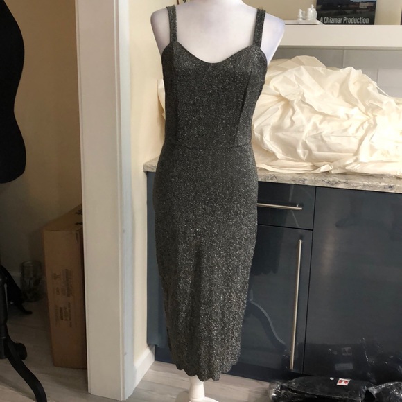 Black/grey glitter midi - Picture 2 of 8